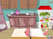 Vegetable Salad cooking game screenshot showing fresh chopped vegetables like tomatoes and cucumbers being added to a bowl of beans. Play the free online recipe game.