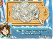 Screenshot of Sweet Doughnuts Restaurant free online game showing various colorful doughnuts being prepared for customers. Cooking and serving game.