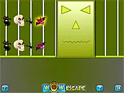 Wow Halloween Puzzles free online game, spooky escape room game, solve puzzles to open doors, free point and click game