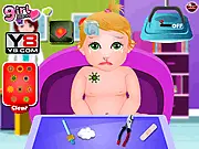 Baby Juliet Doctor Visit free online care game for kids, treating injuries