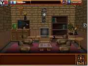 Escape the Witch House free online game screenshot, mysterious spooky house interior, puzzle escape game