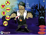 Dress up Frankenstein free game screenshot, customizable monster in funny clothes, online makeover game