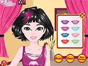 Free Emo Girl Makeover online game featuring dark makeup, a cute emo dress, and facial treatment