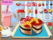 Free online game thumbnail for Strawberry Cheesecake Decoration on PlayArcadeHub