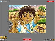 Diego Puzzle free online game, playing jigsaw and sliding puzzle modes