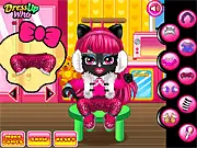 Play Monster High Werecat Babies free online dress up and care game, Catty Noir and Catrine DeMew baby characters