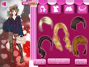Free Mantle Fashion Girl online dress up game featuring stylish winter coats and makeup