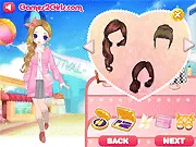 Play The First Date free online couple dress up game screenshot, Talia and David in romantic outfits