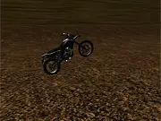 Endurocross Motorcycle free online racing game showing a dirt bike rider airborne over a difficult obstacle on a rugged track