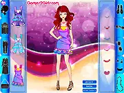 Spring Smile free online dress-up game showing a stylish model wearing light spring clothes and fashionable accessories