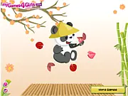 Fortune Cookie online game image, cracked cookie with fortune scroll inside, free online game