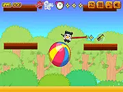 Panda Ninja grappling hook game screenshot, free online physics platformer