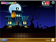 Halloween Action Game screen showing spooky characters and fast-paced combat, play free online