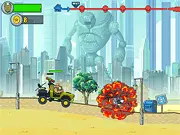Play Mad Day free online action driving game, shooting aliens
