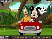 Mickey Mouse Car Hidden Tires free hidden object game, finding car tires in a colorful image