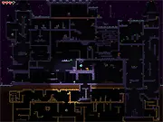 Kram Keep Platformer Online free game screenshot showing the character throwing a knife at an enemy on a single-screen level on PlayArcadeHub