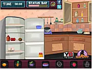 Screenshot of the Tasty Tempting Treats cooking game showing various baking ingredients and the finished delicious-looking baked treats ready to be served, available to play online.
