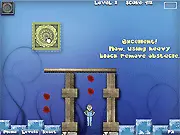 The Flood Inception free online puzzle game on PlayArcadeHub, man in a survival physics puzzle