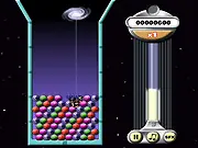 Planetary Pile-up free online puzzle game, colorful planets stacked high in space waiting to be matched