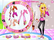 Cartoon Love Dressup free online fashion game, styling outfits with Mickey Mouse and Goofy characters, PlayArcadeHub