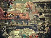 Play Knight Fall free online medieval flying machine physics game