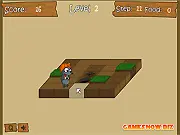 Mole The First Hunting path-finding puzzle game free online | Guide the mole through the maze
