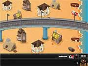 Tropical City Escape Game screenshot showing a brightly colored tropical street scene with hidden objects, play free online puzzle game