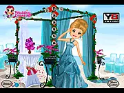 Teal Wedding Party Dress Up free online makeover game, styling a bride with gowns and makeup