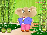 A customizable character, Kandu, dressed up in a cute outfit with various accessories from the Kandu Dressup Studio game