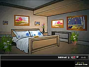 Angel Escape Game screenshot showing a fantasy scene with puzzles, free online puzzle game