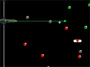 N-Tech free online laser challenge game shooting green balls and avoiding obstacles