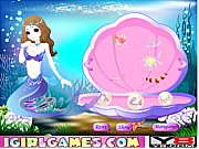 Pretty Mermaid Princess dress up game screenshot, playing free online with shimmering tails and accessories