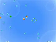 Bubble Reaction online game screenshot, play free chain reaction puzzle, new bubbles with special effects