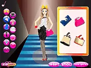 New York Model Style free online fashion game screenshot featuring a model wearing a high-fashion haute-couture dress