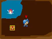 Xenoraider action platformer game free online, explore caves attack monsters and ghosts