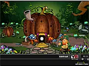 Angel Escape 2 game screenshot showing a mystical, puzzle-filled room with magical elements, play free online escape adventure game