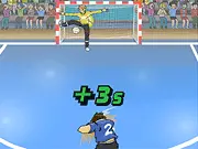 Play Handball Shooter online free, 30 seconds sports challenge, launch ball into giant goal, fast-paced aiming game