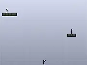 Ricochet War game screenshot showing a player shooting a bullet that is banking off a wall toward an enemy target. Play the free online puzzle shooter game.