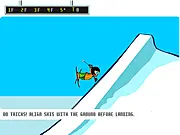 Big Jump Challenge game showing a vehicle in mid-air performing a stunt over a huge ramp, extreme sports game