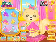 Princess Cat Pet Grooming free online dress up game on PlayArcadeHub, cute feline fashion styling