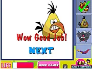 Make Birds Craft online game screen showing four different colorful cartoon birds waiting to be assembled from puzzle pieces