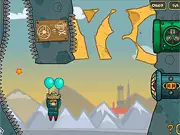 Amigo Pancho 5 Arctic & Peru gameplay, free physics puzzle game online, mustachioed character ascending with balloons