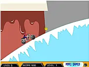 Spiderman Drive 3 game, Spiderman riding a motorbike and performing stunts, free online physics bike game