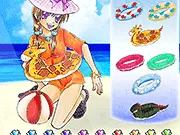 Play Swimming Beauty Dress Up free online summer fashion and beach beauty game