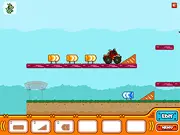 Vroomm free online strategy game screenshot - building car track and path for mini car