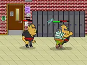 Punches free online beat 'em up game screenshot, character fighting with fists, classic arcade brawler action
