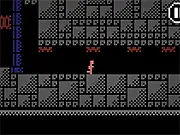 The Lost Temple 2 gameplay screenshot showing a character jumping across pixelated platforms