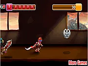 Play Armor Hero Run free online endless runner game, featuring a superhero character in armored suit jumping over obstacles on a track.