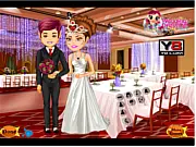 Luxury Wedding Reception Design free online decoration game showing a beautifully decorated hall