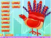Hand Turkey Design free online creative Thanksgiving game
